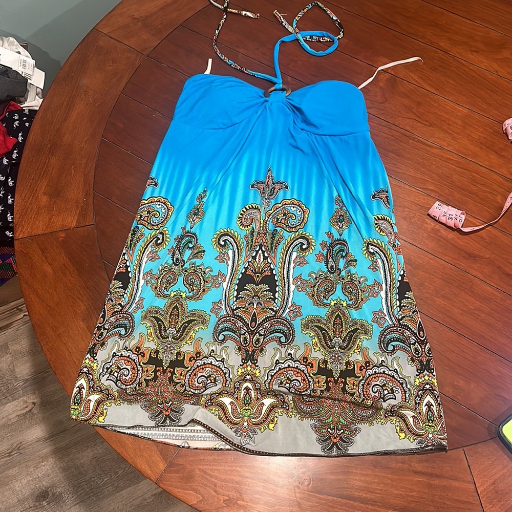 Annabelle Blue Halter Dress size XL